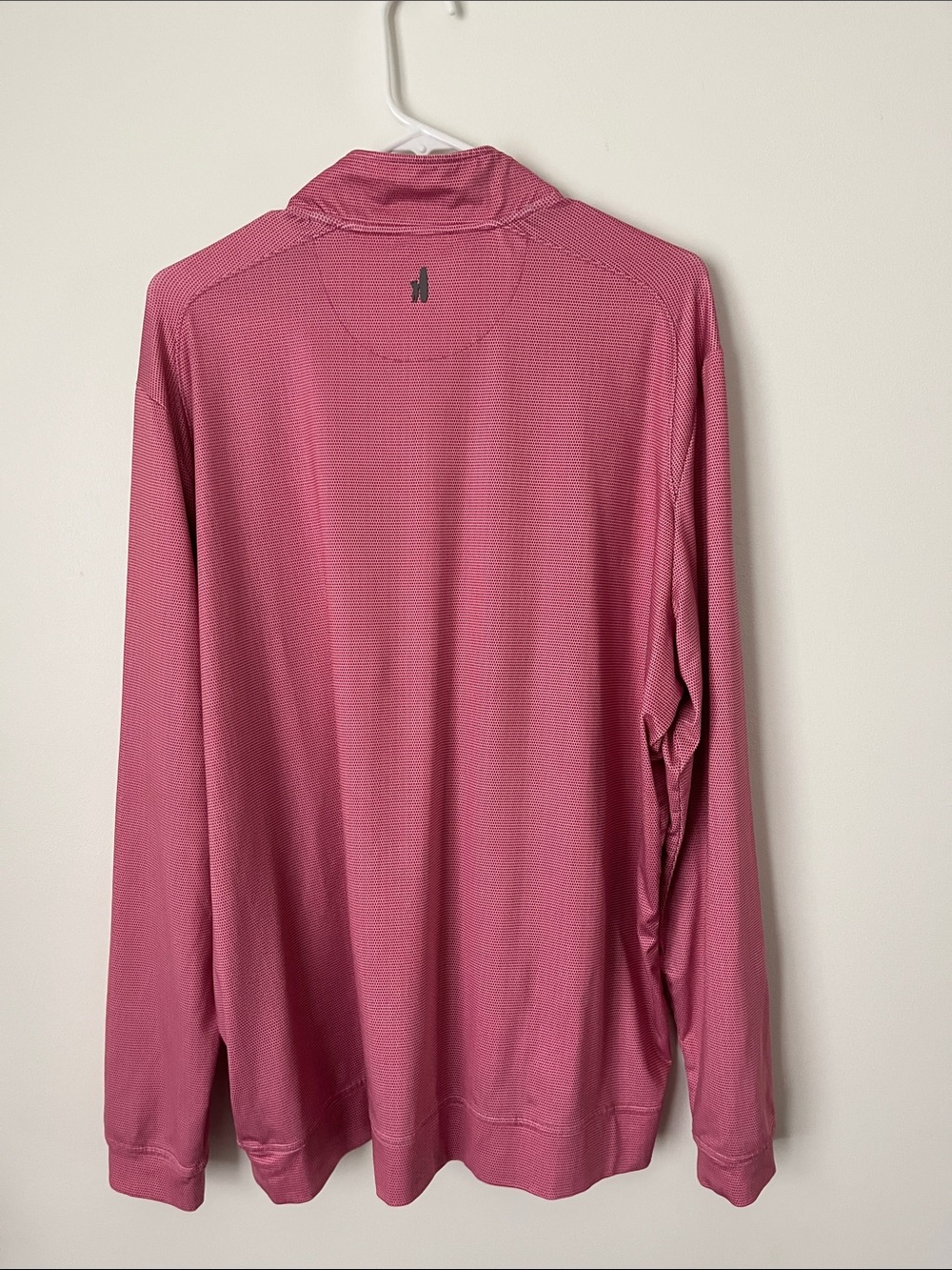 johnnie-O Pink Performance Polo with White Accents